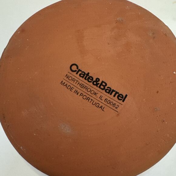 Crate and Barrel Tunise Terracotta Vase Made in Portugal Modern MCM - Picture 7 of 9